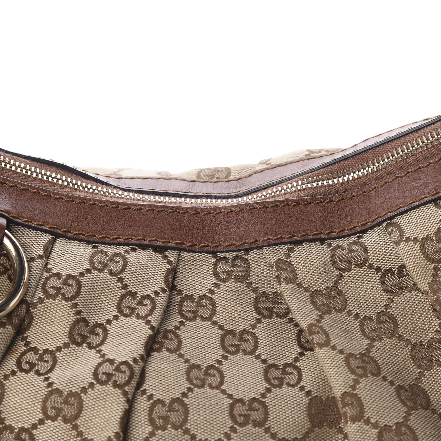 Gucci Monogram Medium Sukey Hobo Brown 11 of 11