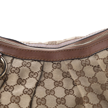 Gucci Monogram Medium Sukey Hobo Brown 11 of 11
