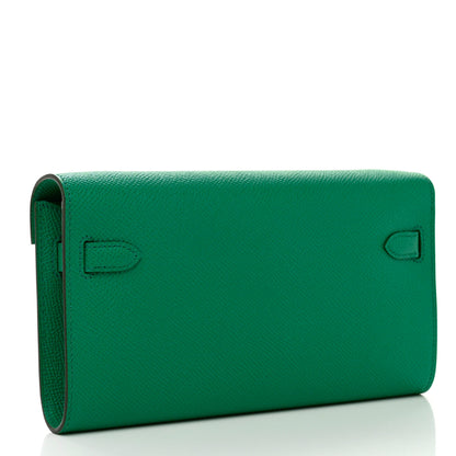Hermes Epsom Kelly Wallet To Go Vert Jade 3 of 7