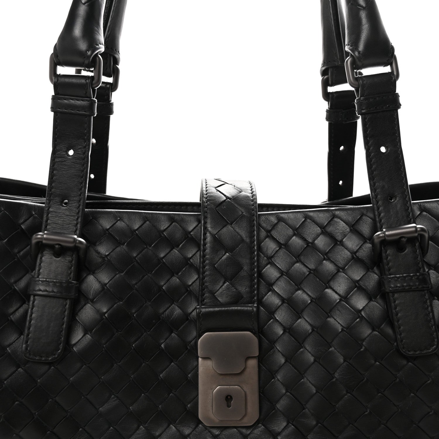 Bottega Veneta Nappa Intrecciato Large Roma Tote Black 6 of 8