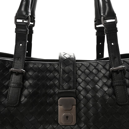 Bottega Veneta Nappa Intrecciato Large Roma Tote Black 6 of 8