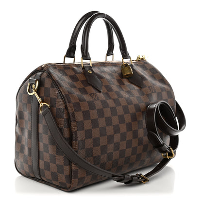 Louis Vuitton Damier Ebene Speedy Bandouliere 30 3 of 10