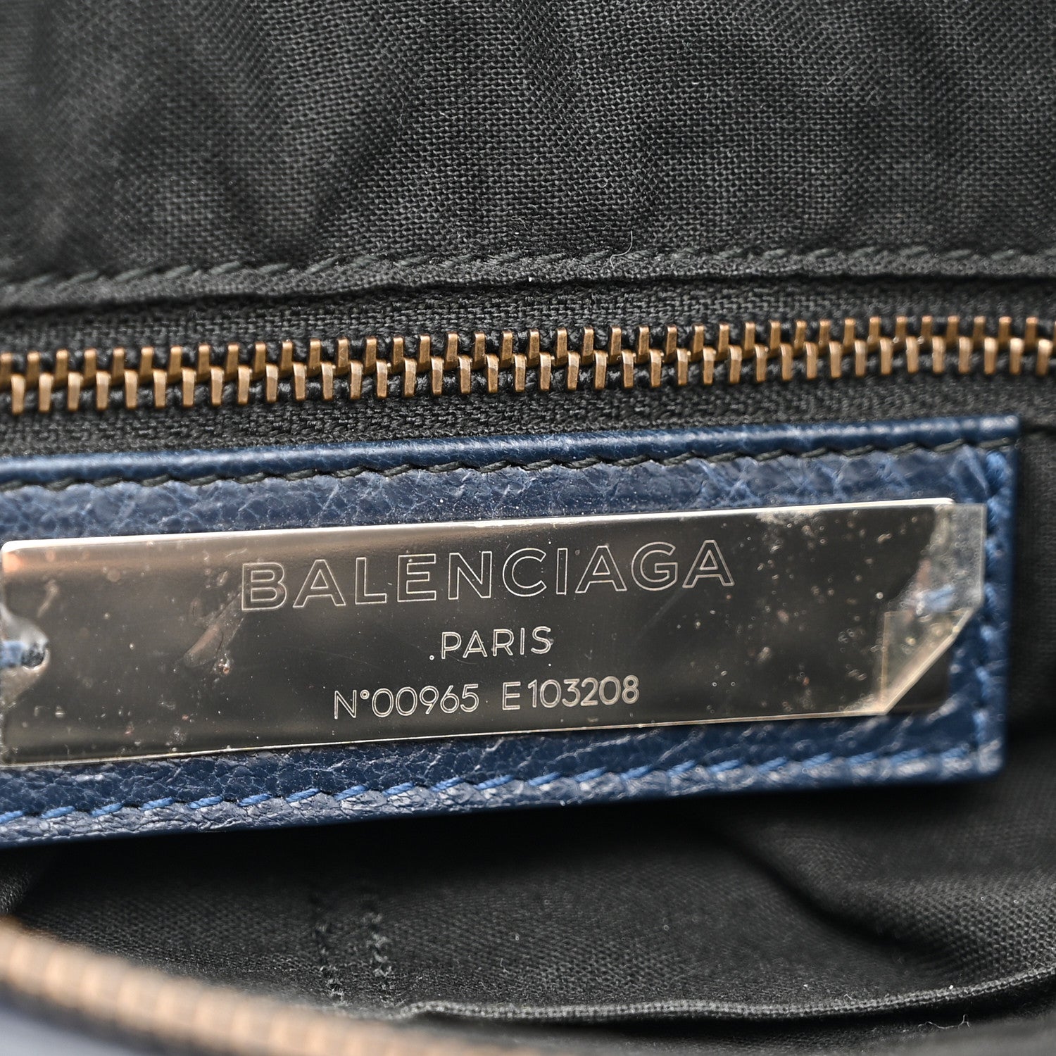 Balenciaga Agneau Classic Hardware First Bleu Obscur 7 of 11