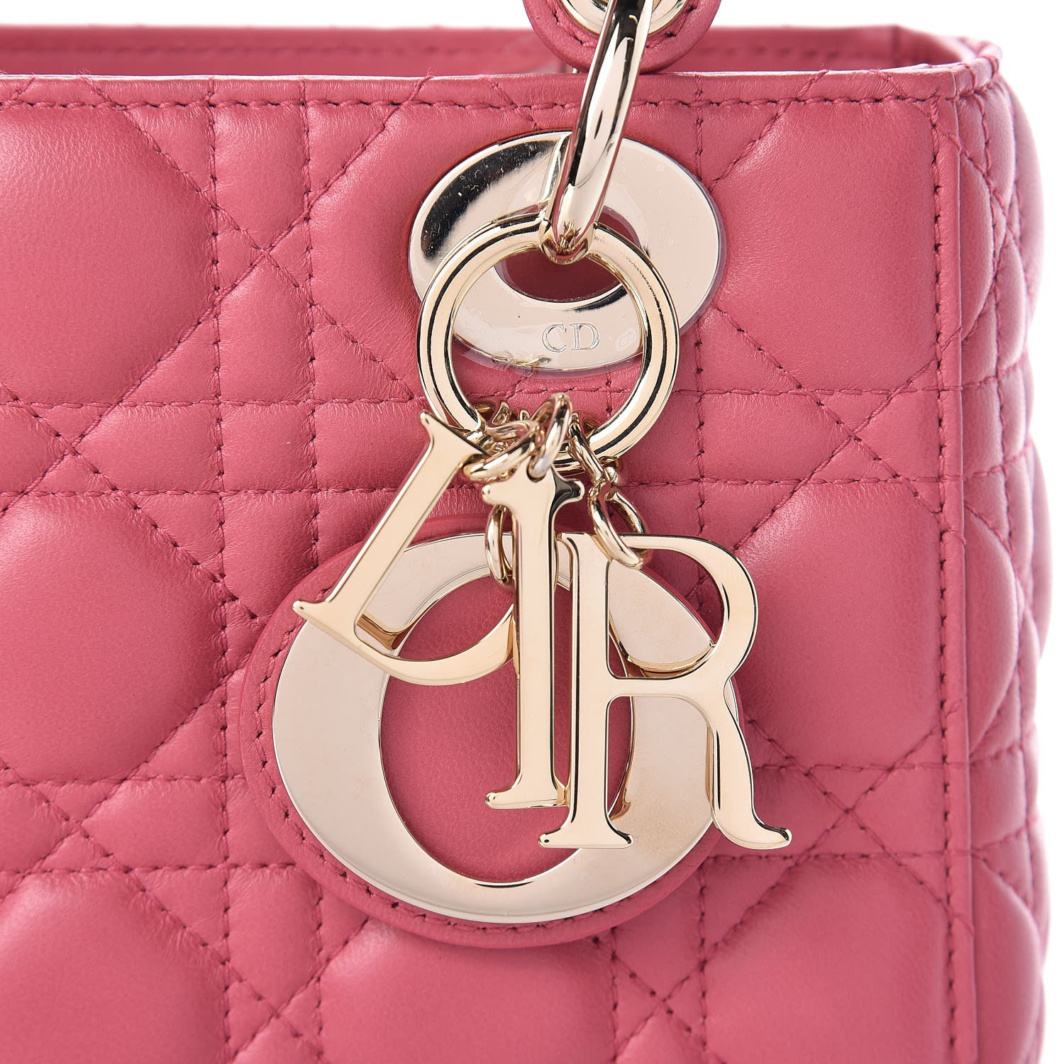 Christian Dior Lambskin Cannage Small My ABCDior Lady Dior Pink Honey 11 of 17