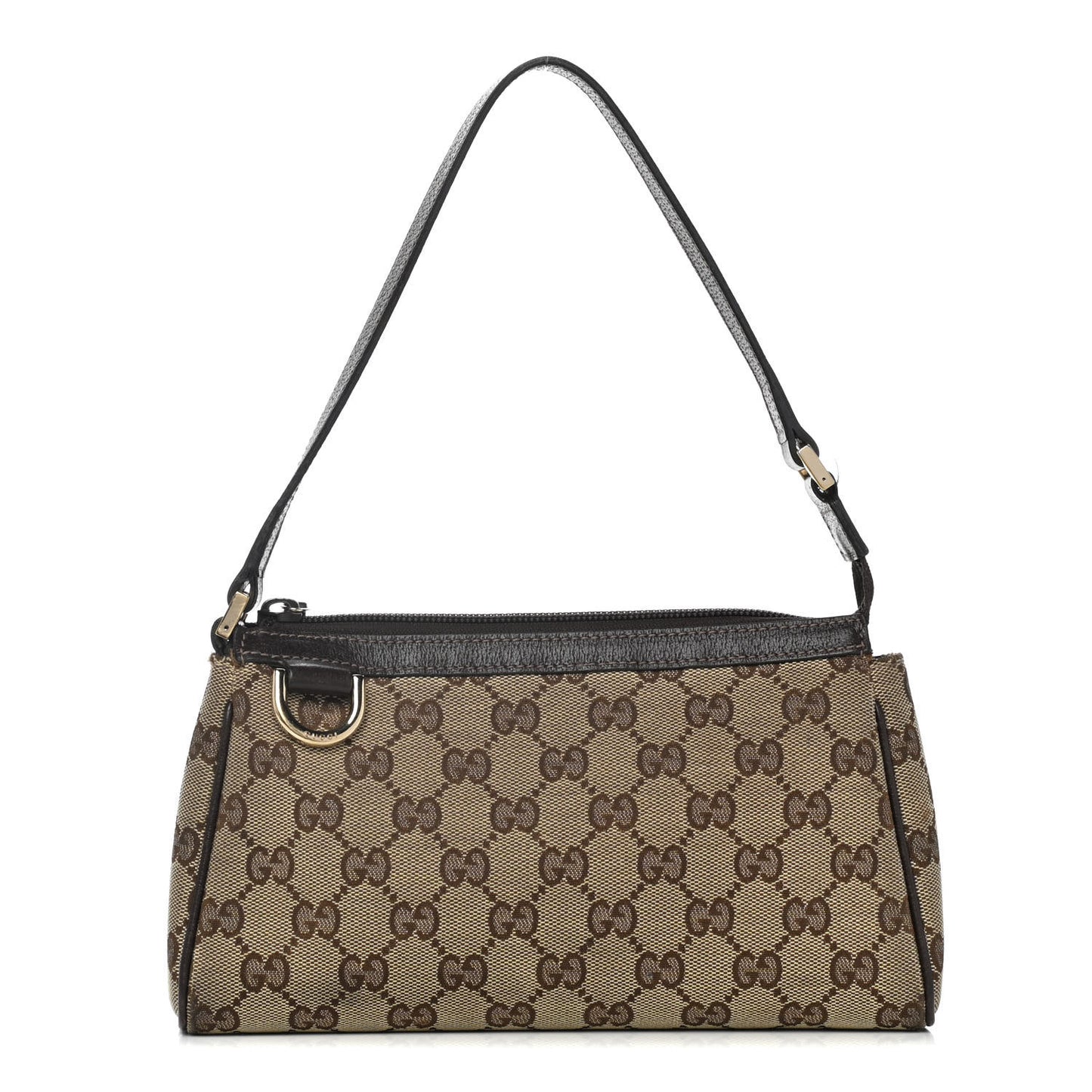 Monogram D Ring Cosmetic Case Brown