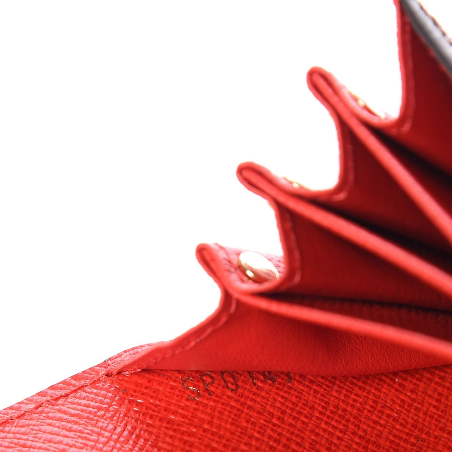 Monogram Sarah Multicartes Coquelicot
