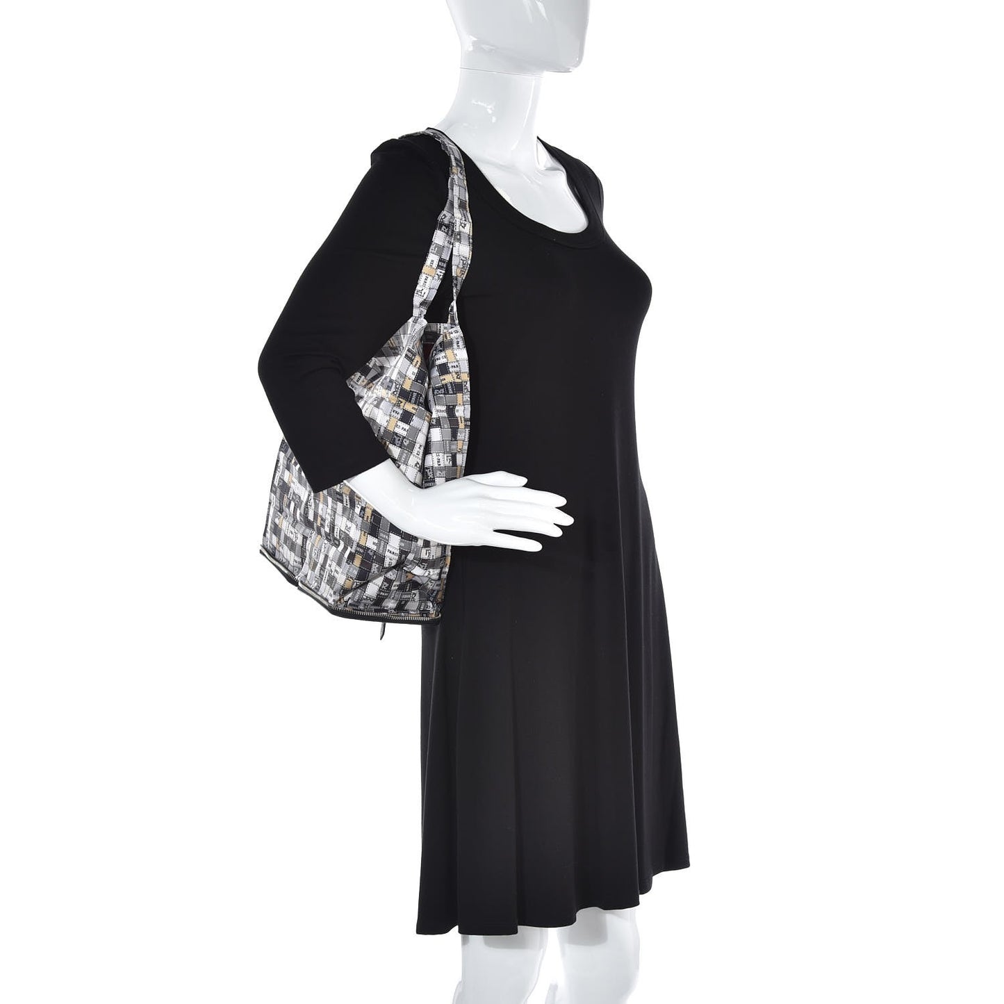 Silky Pop Bolduc Au Carre Shopper Tote Black