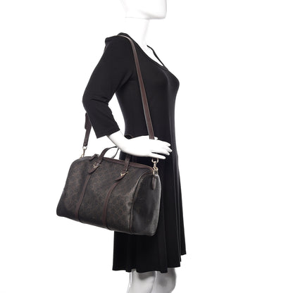 Gucci GG Supreme Monogram Medium Nice Boston Dark Brown 2 of 15