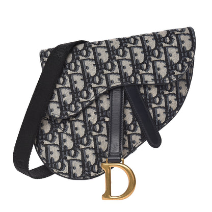 Christian Dior Oblique Saddle Belt Bag Blue 1 of 11
