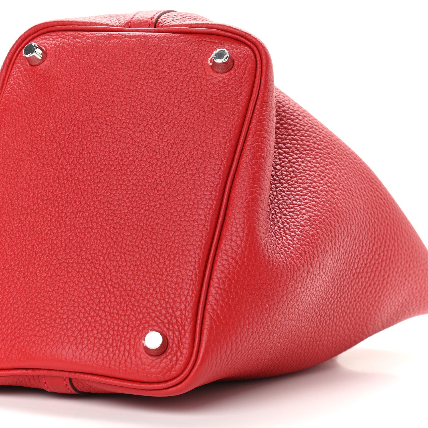 Hermes Taurillon Clemence Picotin Lock 18 PM Rouge Casaque 9 of 9