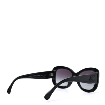Chanel Acetate Rectangle CC Sunglasses 5468-B Black 4 of 7