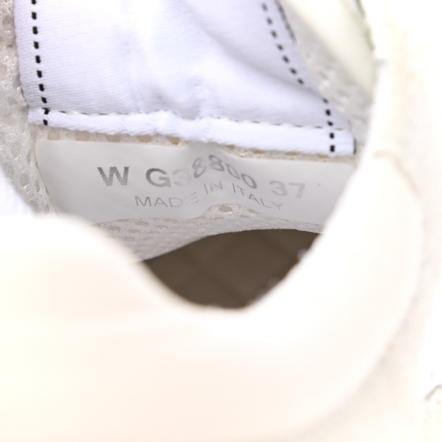 Chanel Calfskin Mesh Lycra Suede Womens Logo Sneakers 37 White 10 of 17