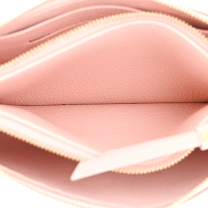 Louis Vuitton Empreinte Monogram Double Zip Pochette Rose 6 of 12