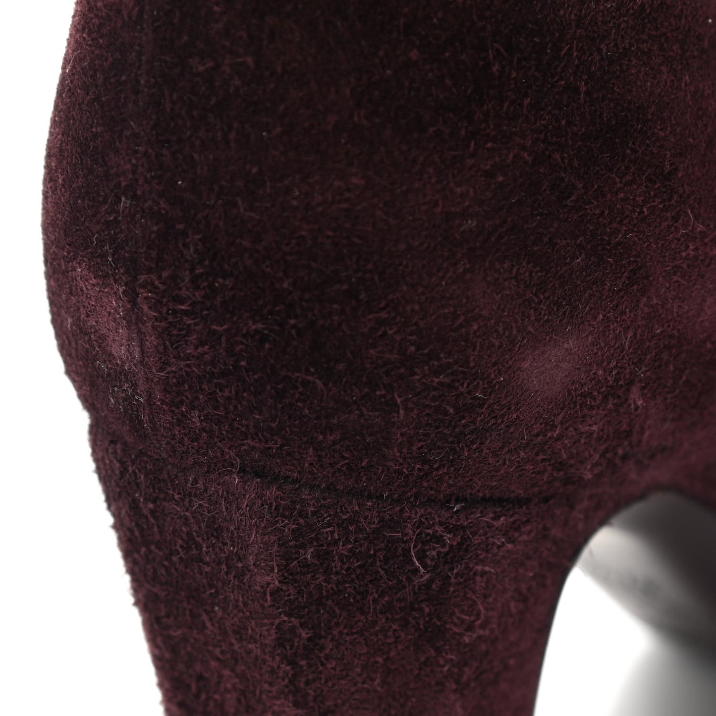 Suede Boots 37.5 Burgundy