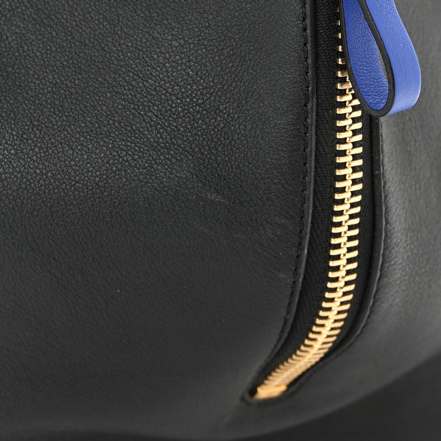 Calfskin Medium Hammock Shoulder Bag Electric Blue Black