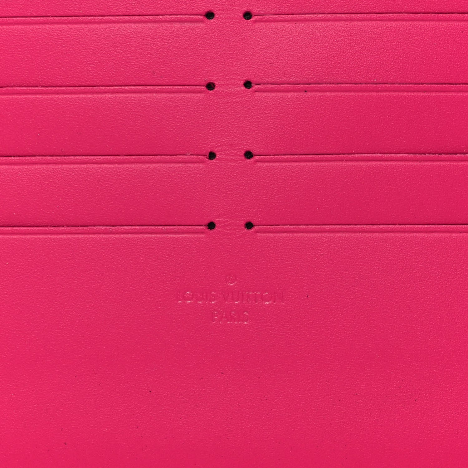 Louis Vuitton Vernis Valentine Pochette Felicie Chain Wallet Fuchsia 9 of 12