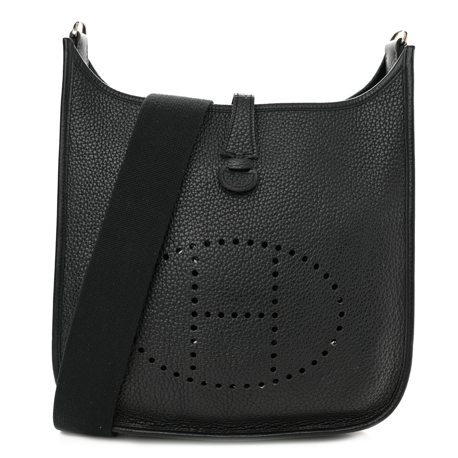 Hermes Taurillon Clemence Evelyne PM Black 1 of 13