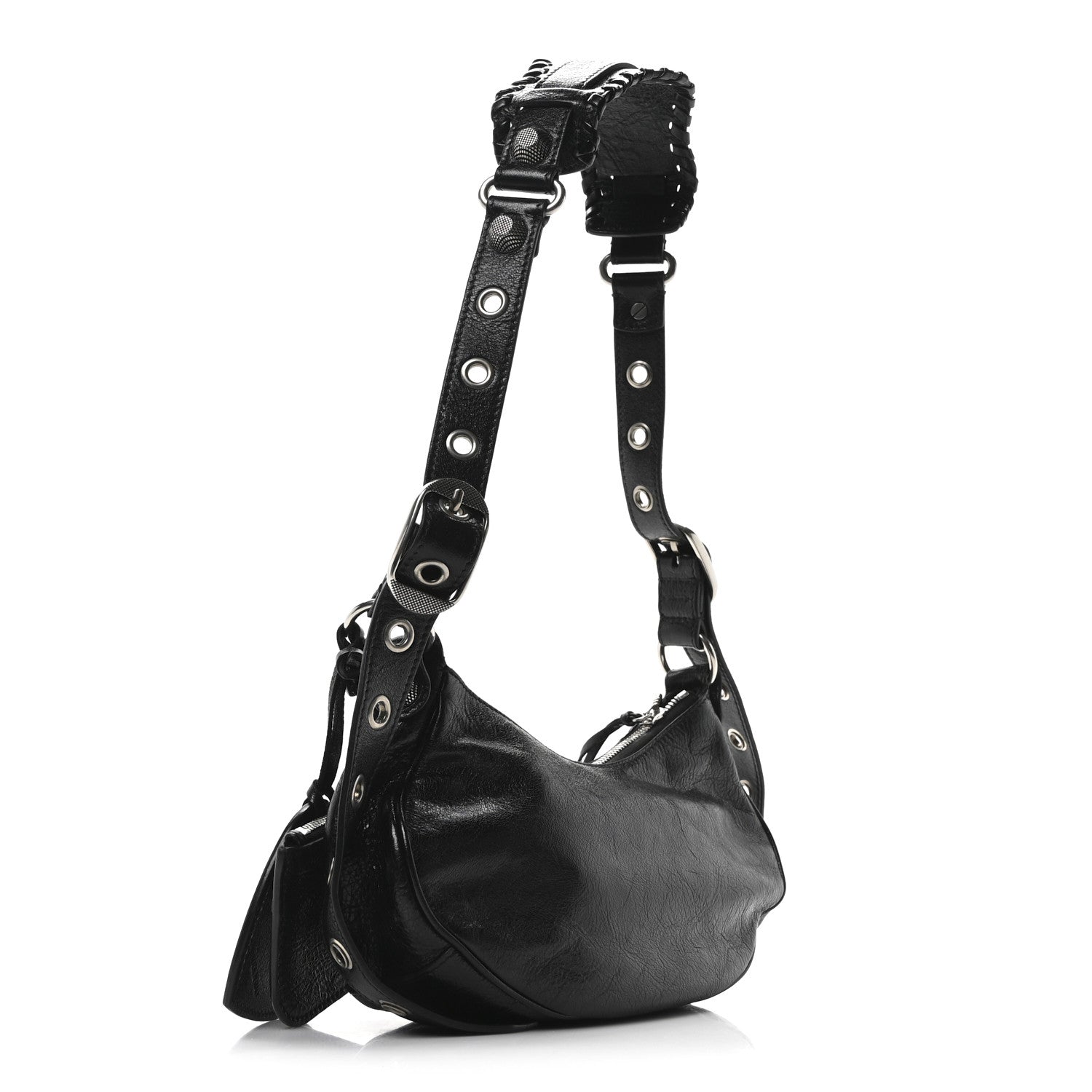 Balenciaga Agneau Arena Le Cagole Shoulder Bag XS Black 3 of 10
