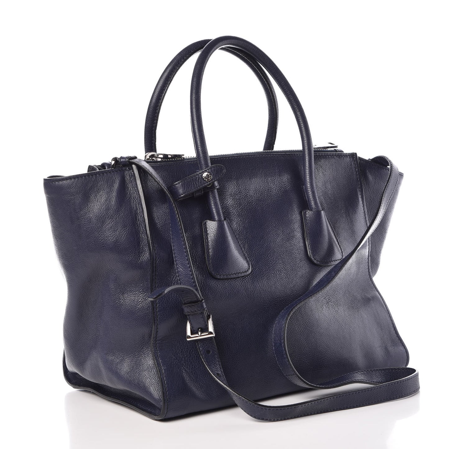 Glace Calf Twin Pocket Tote Baltico