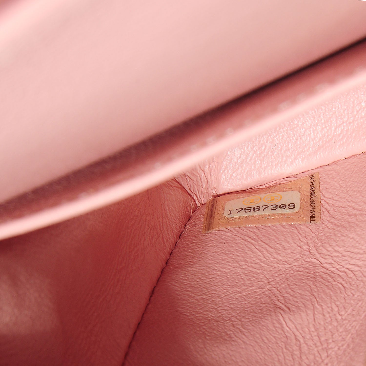 Chanel Patent Medium Double Flap Pink 7 of 9