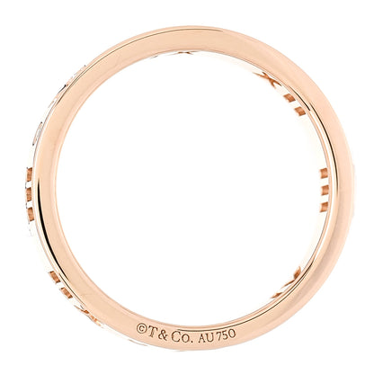 Tiffany 18K Rose Gold Diamond Atlas Pierced Ring 47 4.25 4 of 4