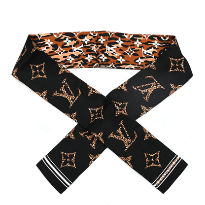 Louis Vuitton Silk Monogram Giant Jungle Bandeau Black 1 of 3