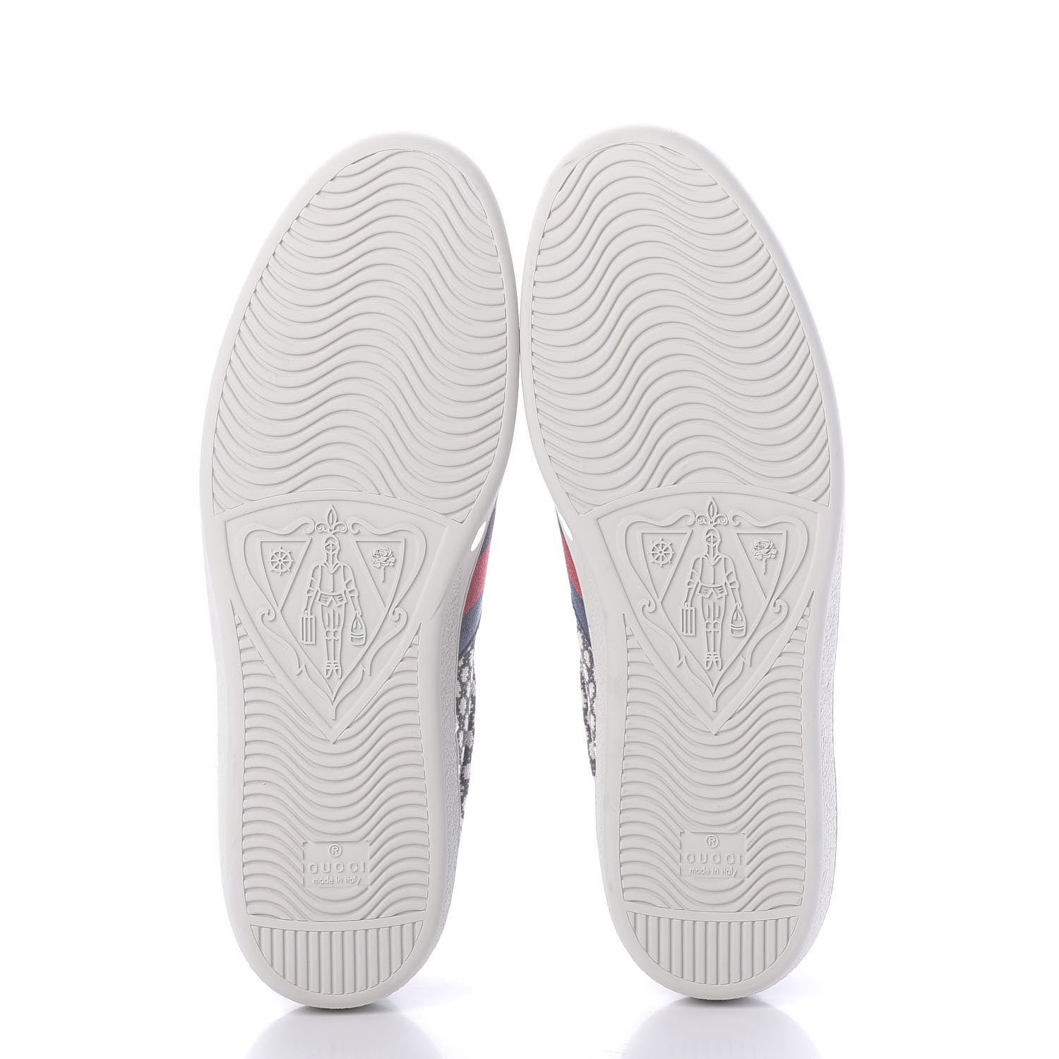 Gucci Jacquard Bee Embroidered Mens Ace Sneakers 12 Black Ivory 6 of 11