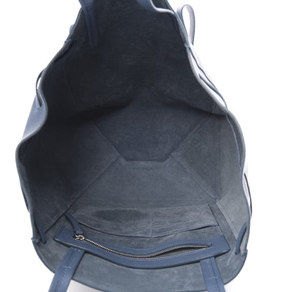 Celine Soft Grained Calfskin Small Belt Cabas Phantom Slate Blue 5 of 11