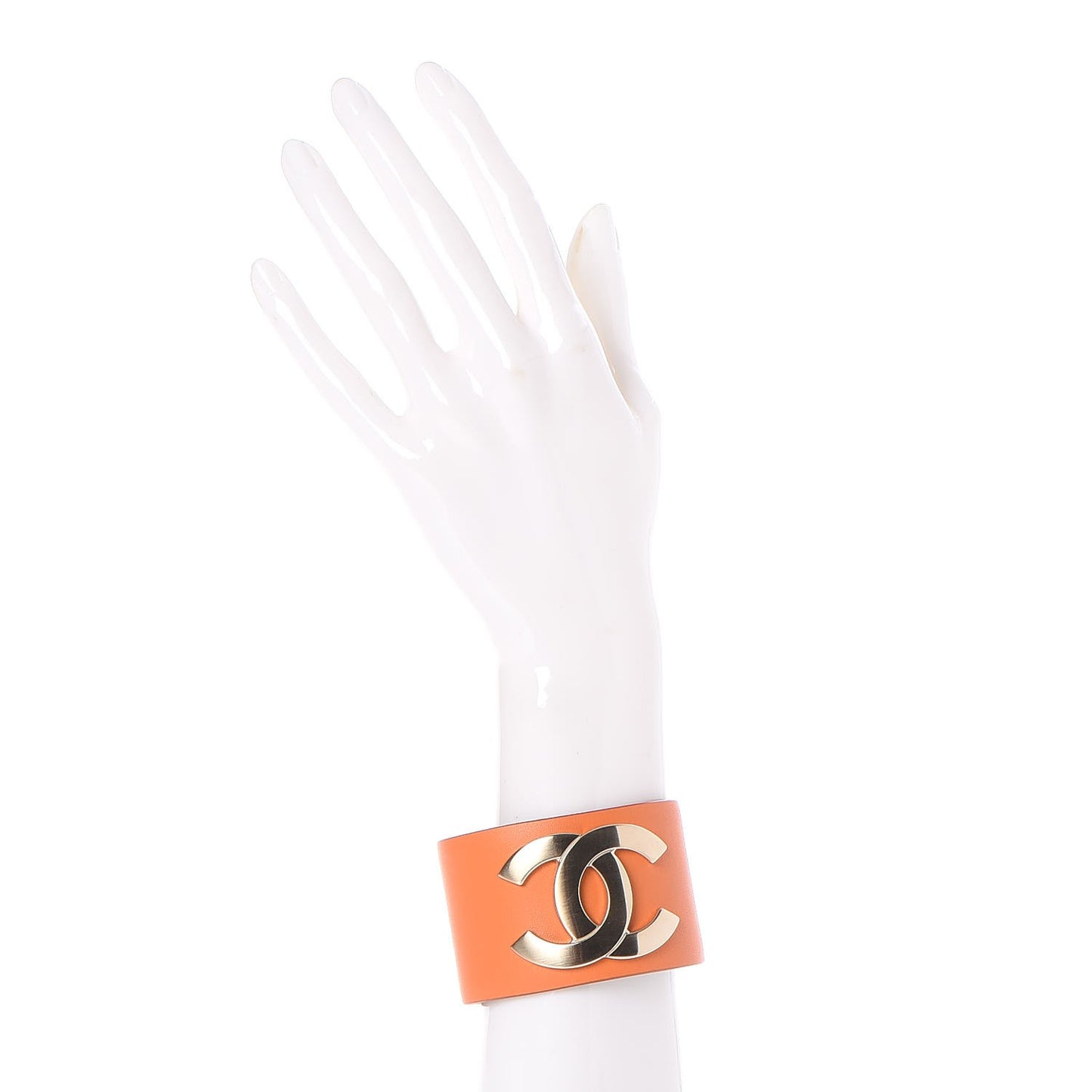Calfskin CC Wide Cuff M Orange