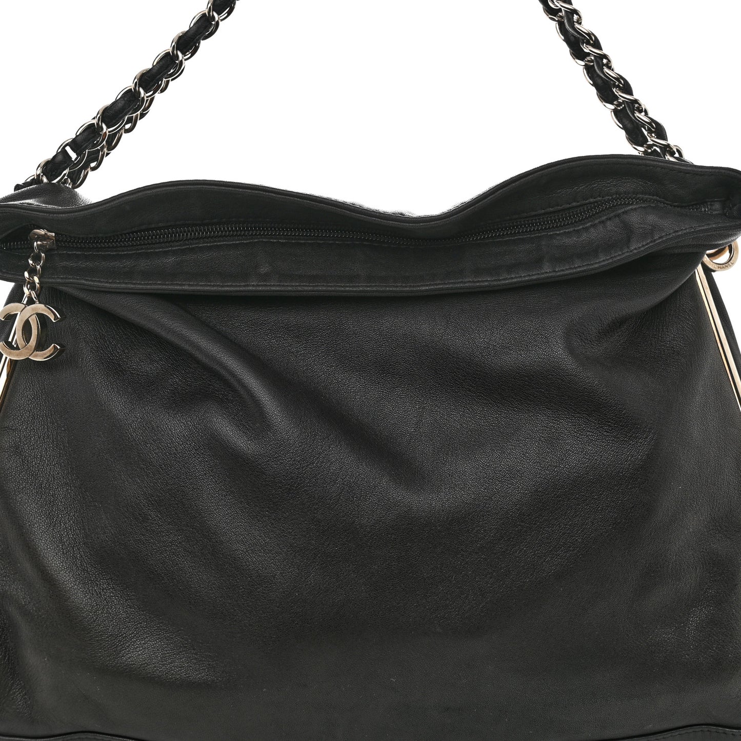 Lambskin Large Ultimate Soft Tote Black