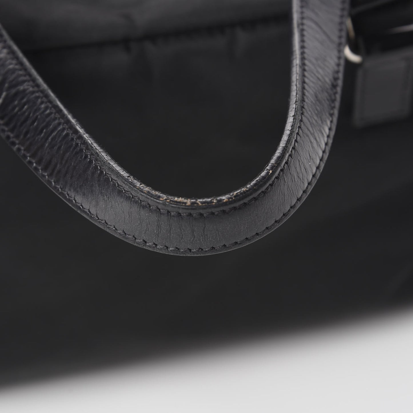 Tessuto Nylon Logo Shoulder Bag Black