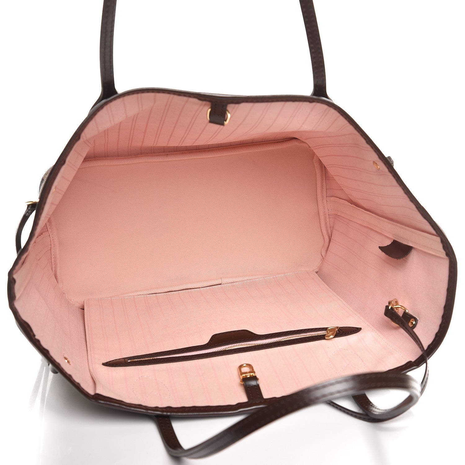 Louis Vuitton Damier Ebene Neo Neverfull MM Rose Ballerine 6 of 12