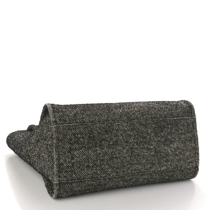 Chanel Mixed Fibers Calfskin Medium Deauville Tote Black 4 of 13