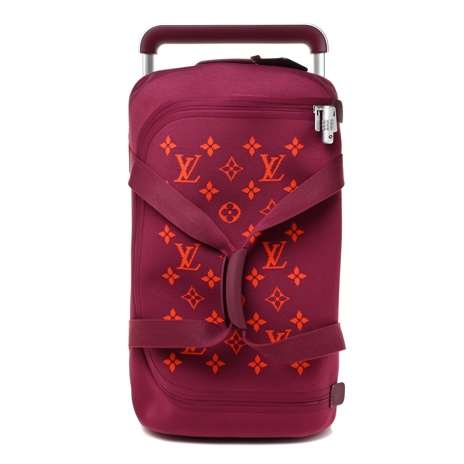 Louis Vuitton Knit Monogram Horizon Soft Duffle 55 Fuchsia 1 of 17