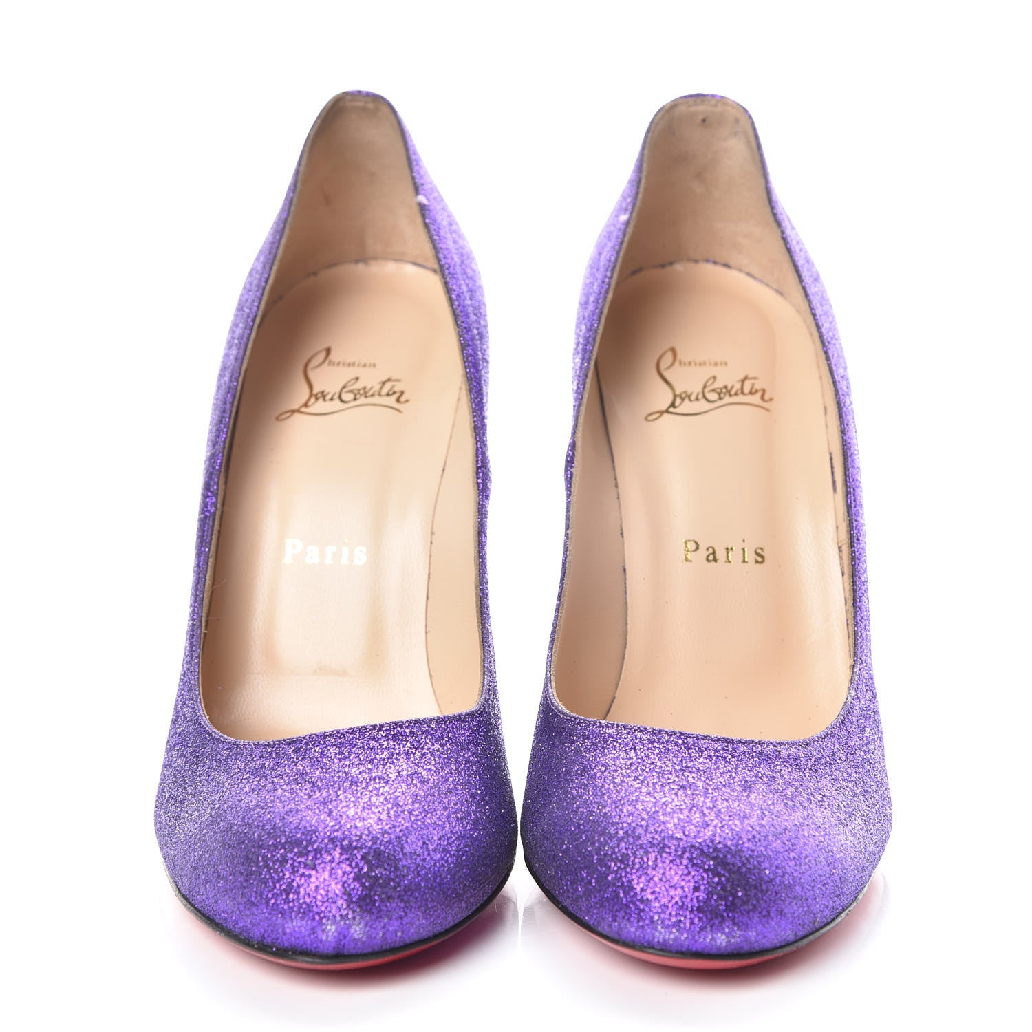 Christian Louboutin Mini Glitter 100 Pumps 39 Purple 2 of 12