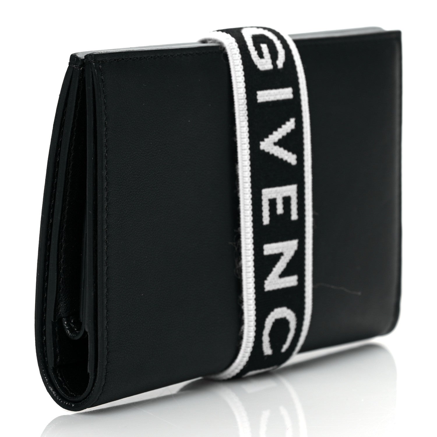 Givenchy Calfskin Elastic Panel Card Case Black 3 of 7