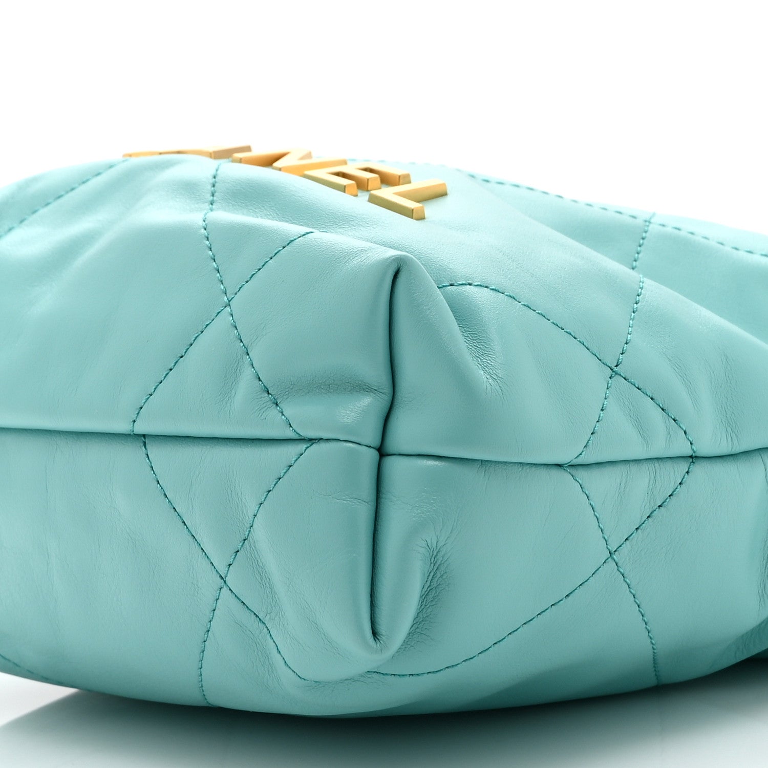 Chanel Shiny Calfskin Quilted Mini Chanel 22 Turquoise 10 of 10