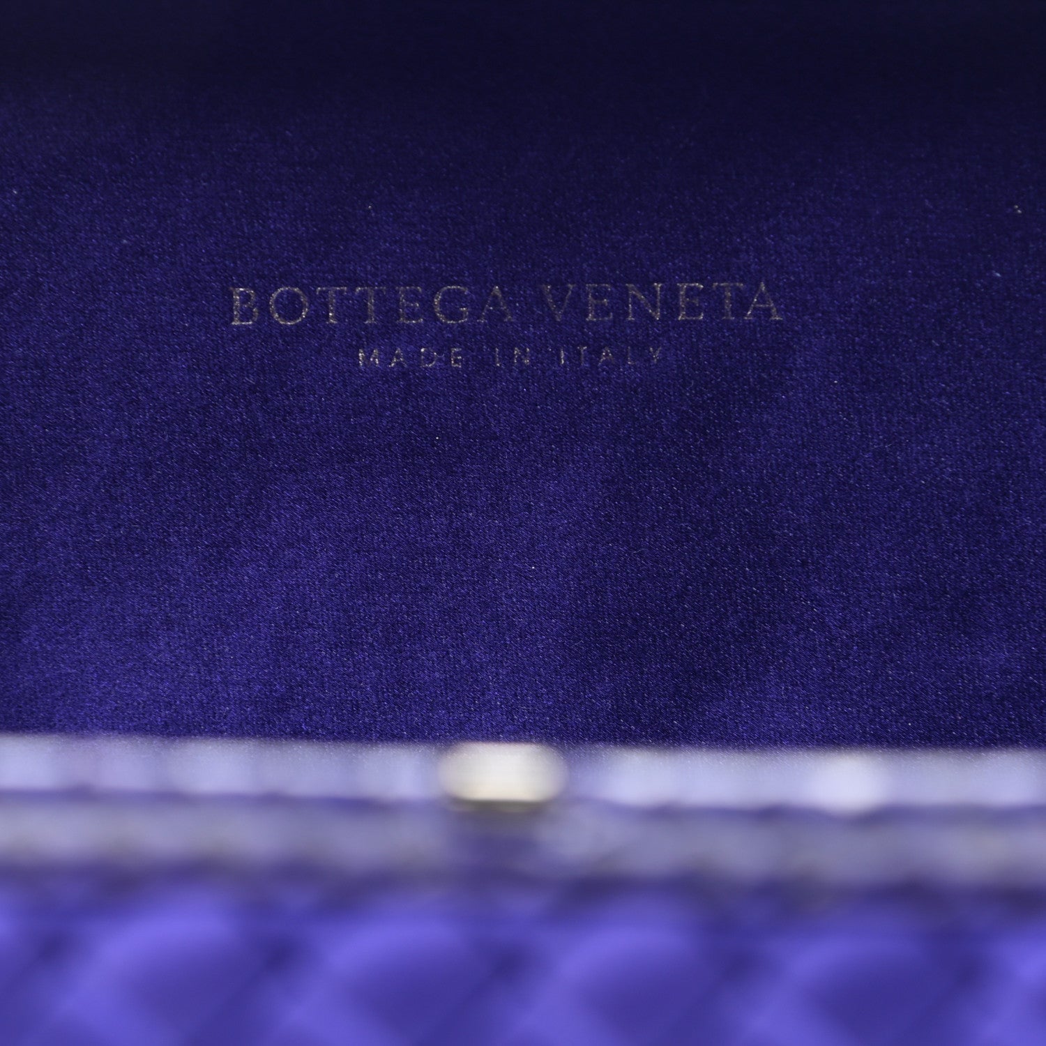 Bottega Veneta Satin Intreccio Impero Ayers Knot Clutch Purple 6 of 7