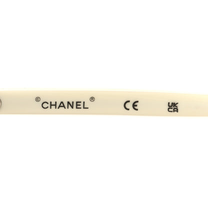 Chanel Acetate Oval Sunglasses 71571A White 5 of 7
