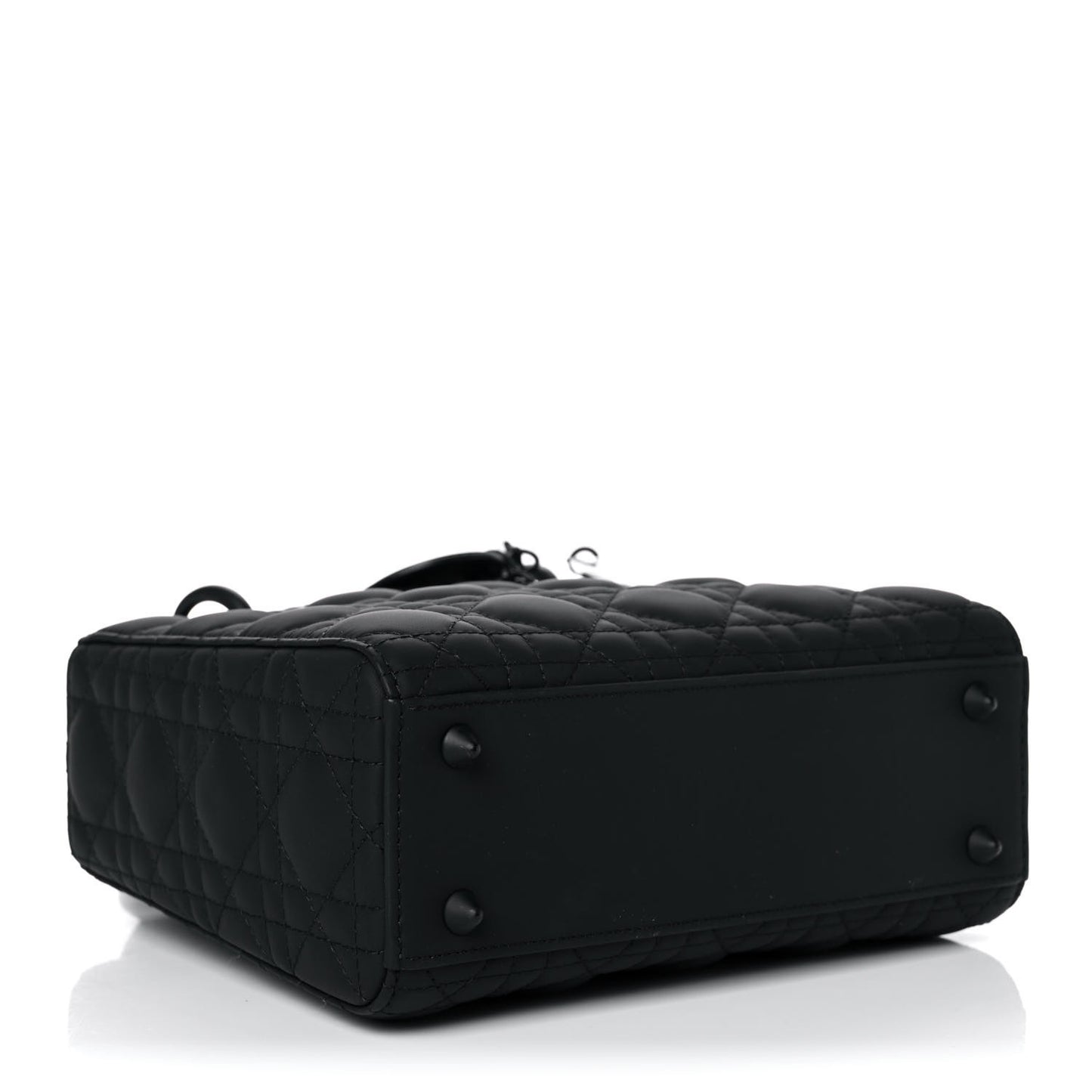 Ultra Matte Calfskin Cannage Small My ABCDior Lady Dior Black