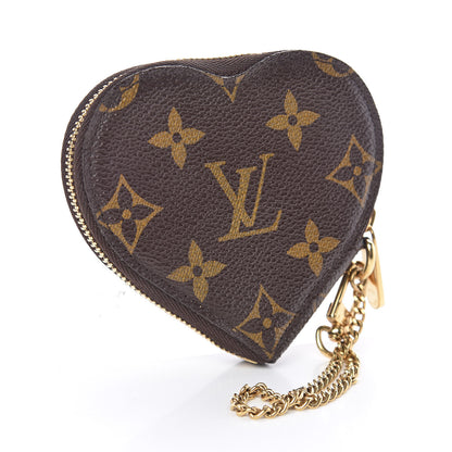 Louis Vuitton Monogram Leopard Coeur Heart Coin Purse Blanc Corail 3 of 6