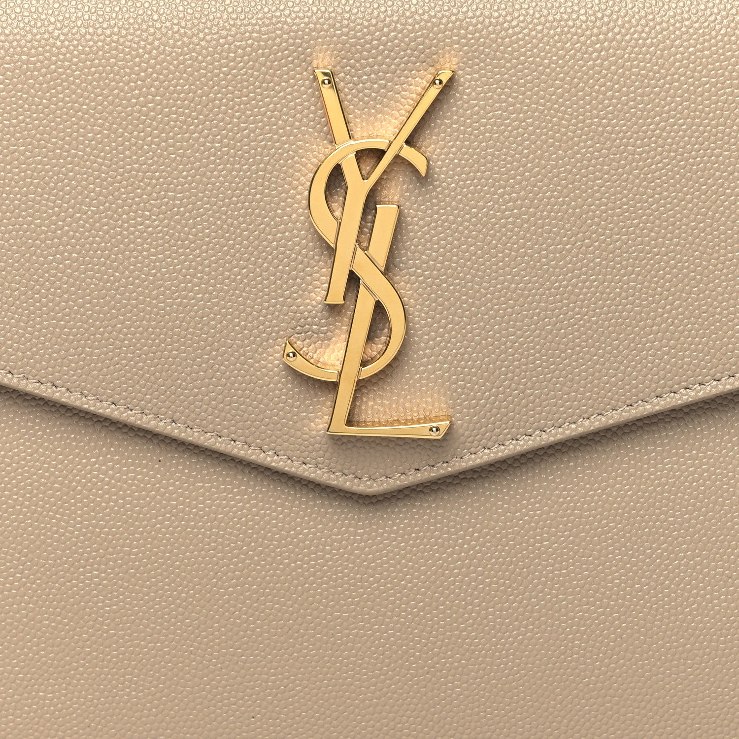 Saint Laurent Grain De Poudre Uptown Pouch Dark Beige 8 of 11