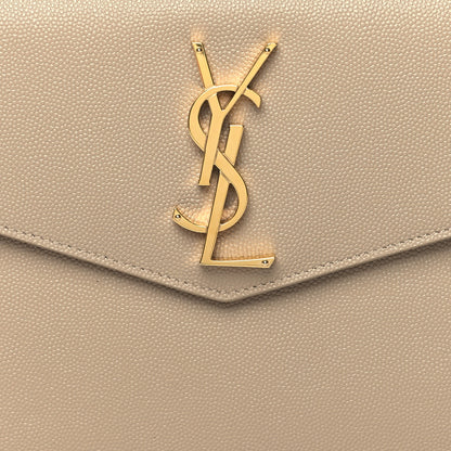 Saint Laurent Grain De Poudre Uptown Pouch Dark Beige 8 of 11