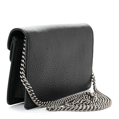 Gucci Calfskin Super Mini Dionysus Shoulder Bag Black 3 of 9