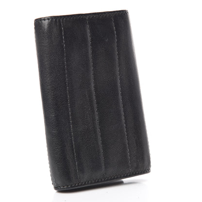 Chanel Lambskin Vertical Quilted 6 Key Holder Black 3 of 16