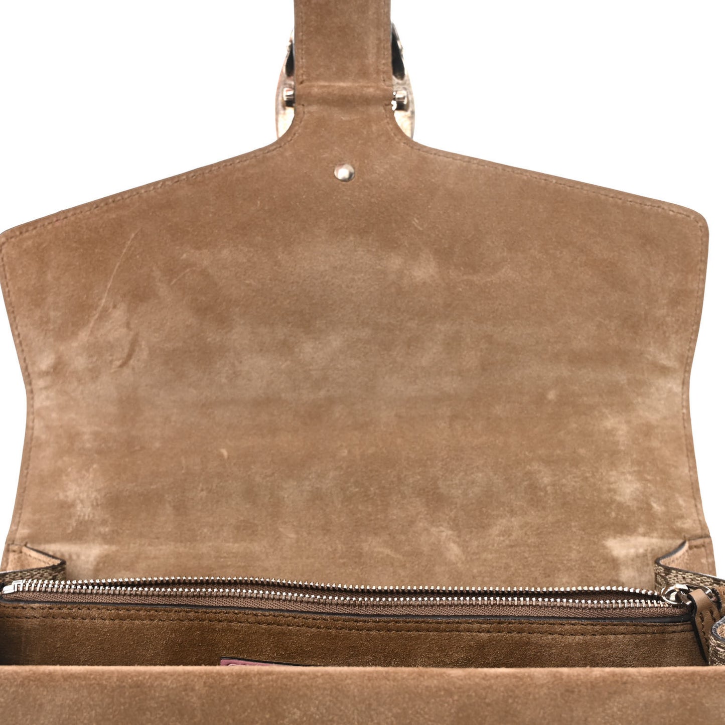 GG Supreme Monogram Embroidered Medium Dionysus Shoulder Bag Beige