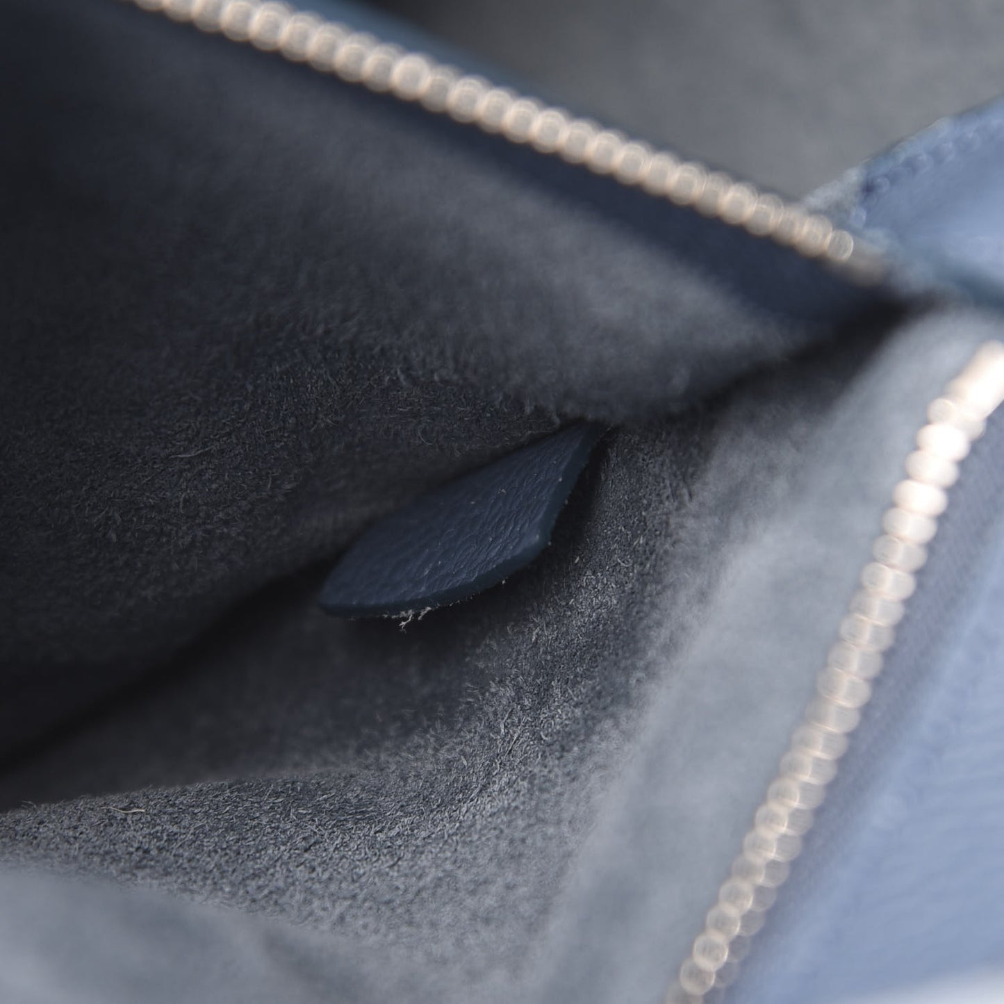 Soft Grained Calfskin Small Belt Cabas Phantom Slate Blue