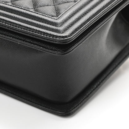 Chanel Caviar Quilted New Medium Boy Flap Black 10 of 11