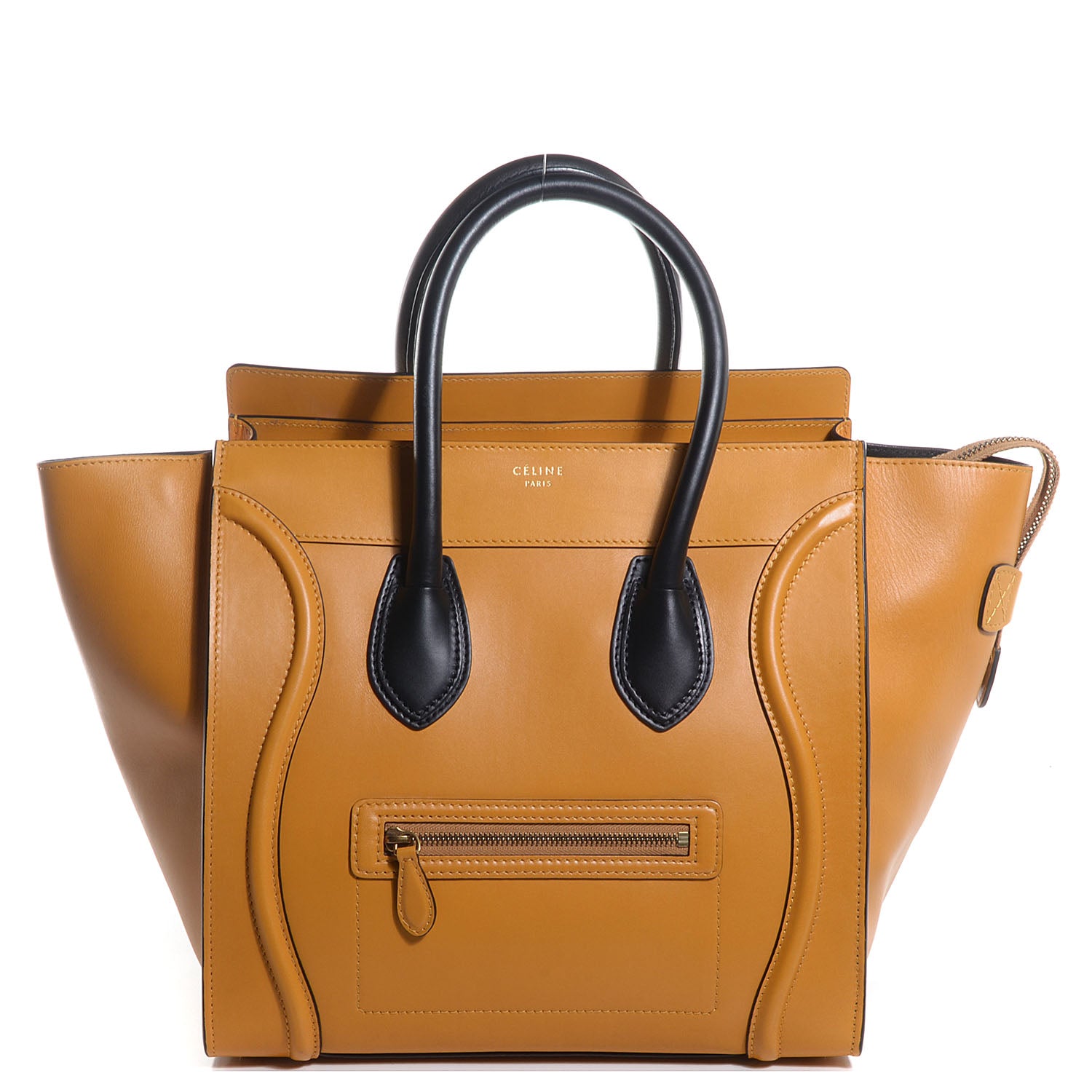 Celine Smooth Calfskin Mini Luggage Amber 1 of 9