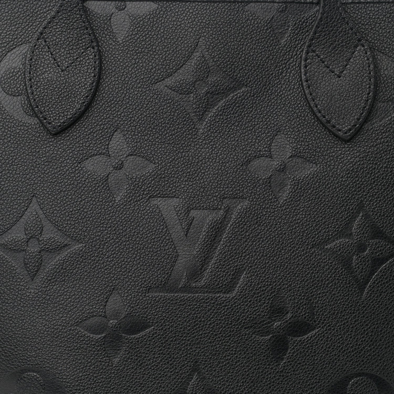 Louis Vuitton Empreinte Monogram Giant Neverfull MM Black 7 of 9